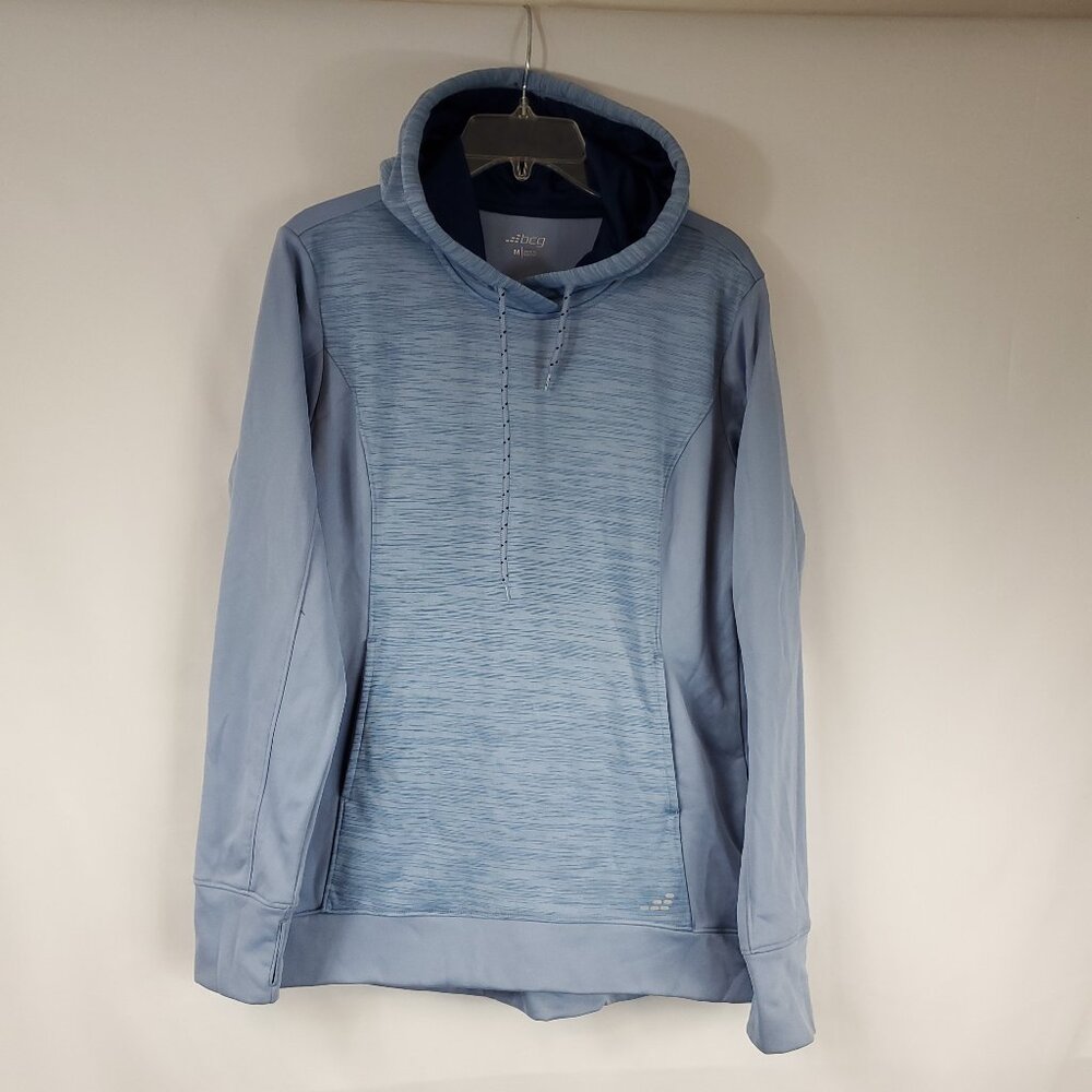 BCG Light/Dark Blue Womens Warm Long Sleeve Hoodie Sz Medium